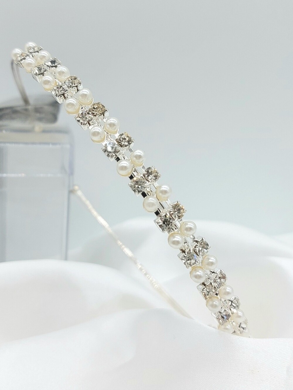 Rhinestone Silver Headband